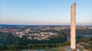 Aufzugs-Turm, testturm Rottweil, Aussicht Rottweil, Schwarzwald, Plattform Testturm