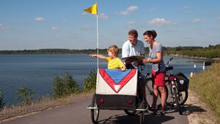 Familie, Familienurlaub, See, Radfahren, Lausitzer Seenland