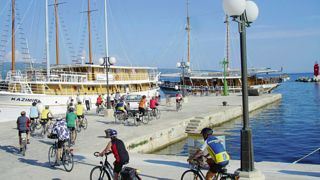 Hafen, Fahrräder, Kroatien, Riva Tours