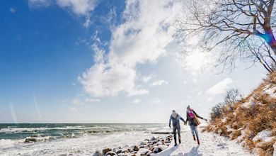 Ostsee-Holstein, Küste, Meer, Winterspaziergang