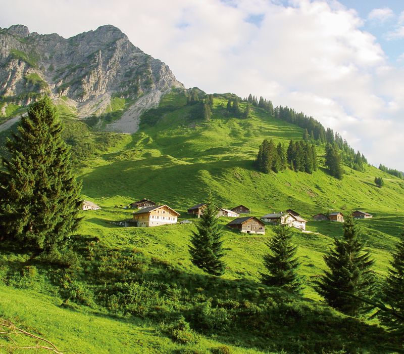 Berge, Österreich, Großes Walsertal, Biosphärenpark, Alpenregion Bludenz Tourismus