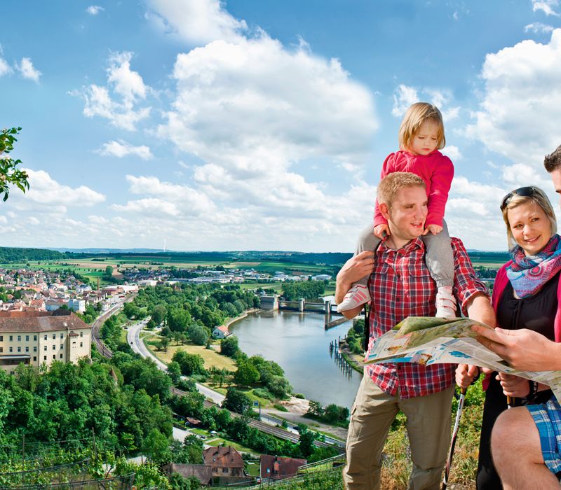 Wanderurlaub mit der Familie, Bad Wimpfen, Neckartalradweg, Qualitätswanderweg Neckarsteig